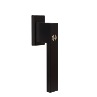 klamka okienna z kluczykiem DUBLIN czarny mat RAL9005