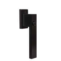 klamka okienna z przyciskiem DUBLIN czarny mat RAL9005